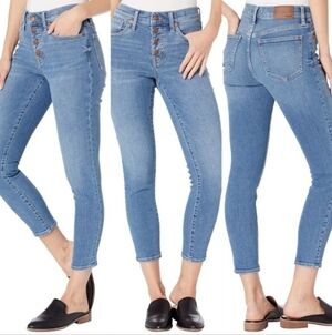 Madewell 9" Mid-Rise Skinny Crop Jeans Size 28 NWT